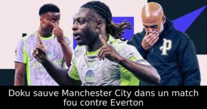 Doku sauve Manchester City dans un match fou contre Everton