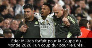 Eder Militao forfait pour la Coupe du Monde 2026 : un coup dur pour le Brésil