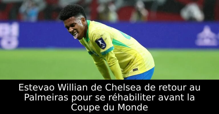 Estevao Willian de Chelsea de retour au Palmeiras pour se réhabiliter avant la Coupe du Monde