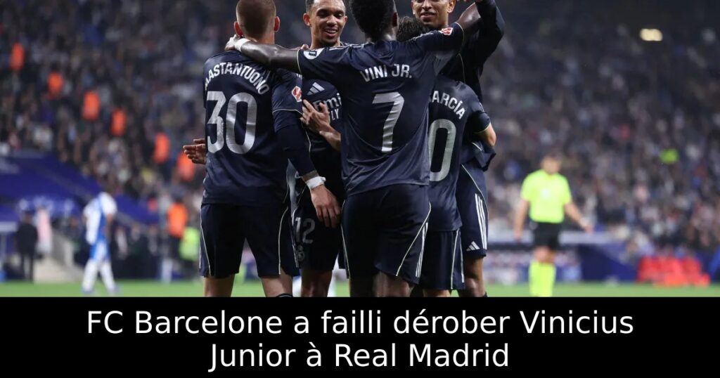 FC Barcelone a failli dérober Vinicius Junior à Real Madrid