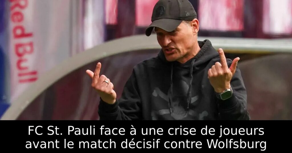 FC St. Pauli face à une crise de joueurs avant le match décisif contre Wolfsburg
