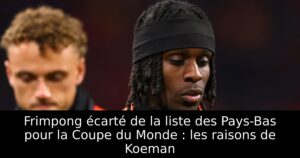 Frimpong écarté de la liste des Pays-Bas pour la Coupe du Monde : les raisons de Koeman