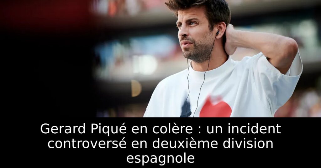 Gerard Piqué en colère : un incident controversé en deuxième division espagnole