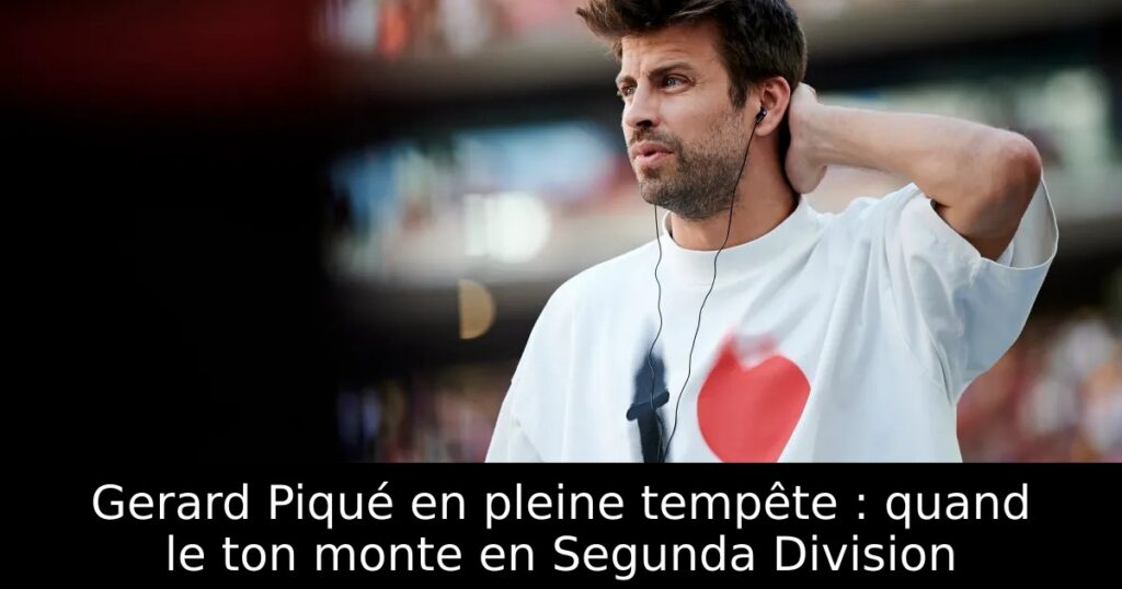 Gerard Piqué en pleine tempête : quand le ton monte en Segunda Division