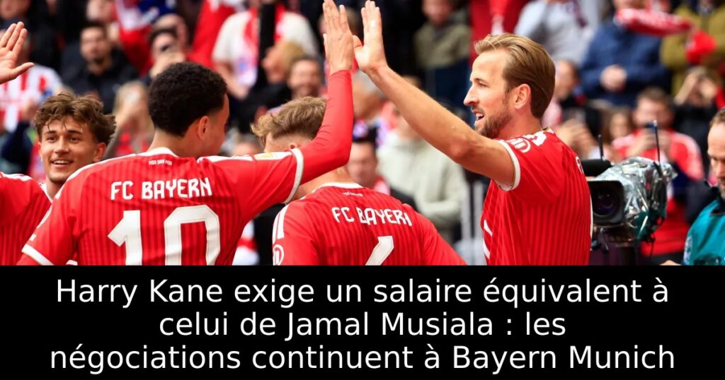 Harry Kane exige un salaire équivalent à celui de Jamal Musiala : les négociations continuent à Bayern Munich