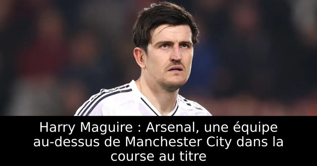Harry Maguire : Arsenal, une équipe au-dessus de Manchester City dans la course au titre