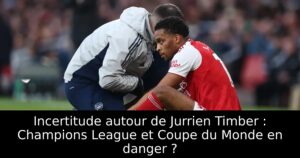 Incertitude autour de Jurrien Timber : Champions League et Coupe du Monde en danger ?