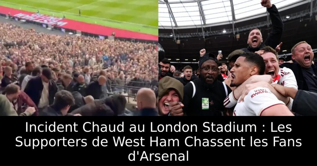 Incident Chaud au London Stadium : Les Supporters de West Ham Chassent les Fans d&rsquo;Arsenal