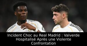 Incident Choc au Real Madrid : Valverde Hospitalisé Après une Violente Confrontation