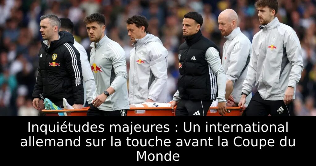 Inquiétudes majeures : Un international allemand sur la touche avant la Coupe du Monde