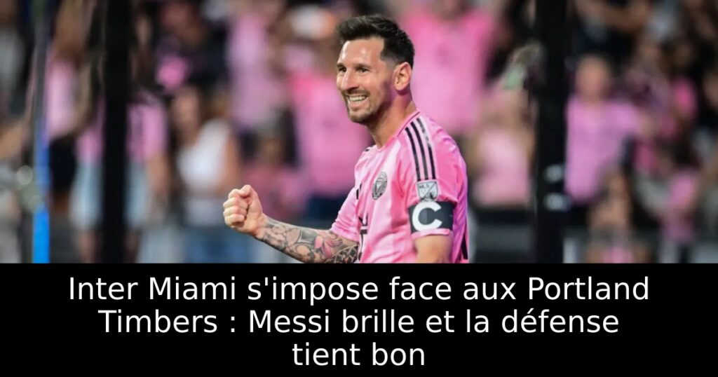 Inter Miami s&rsquo;impose face aux Portland Timbers : Messi brille et la défense tient bon