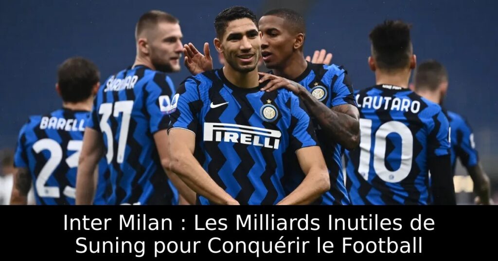 Inter Milan : Les Milliards Inutiles de Suning pour Conquérir le Football