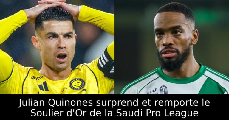 Julian Quinones surprend et remporte le Soulier d'Or de la Saudi Pro League