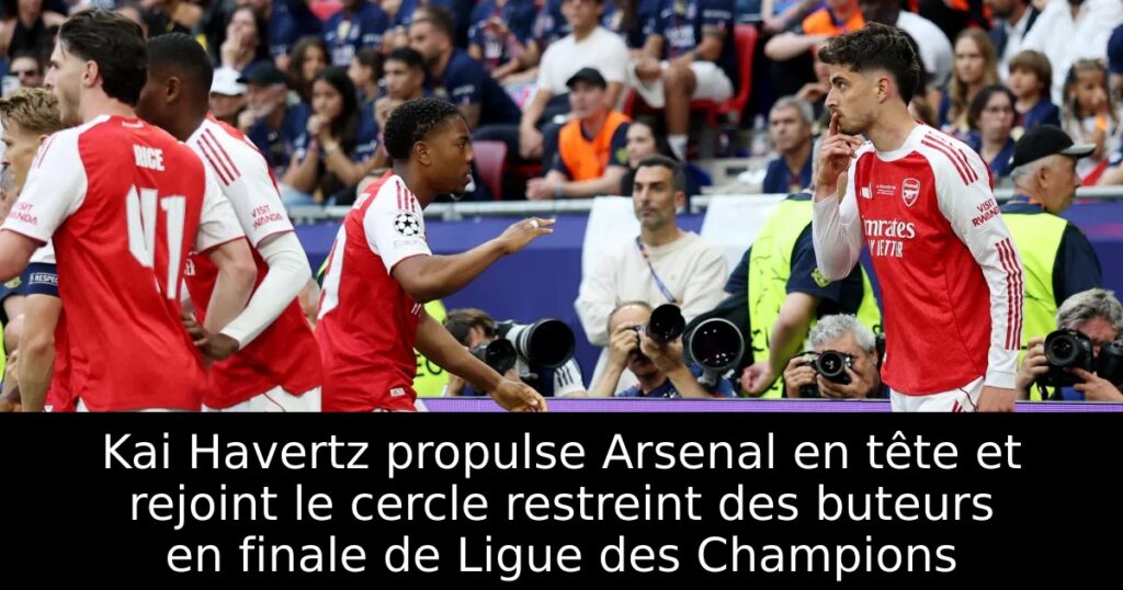Kai Havertz propulse Arsenal en tête et rejoint le cercle restreint des buteurs en finale de Ligue des Champions