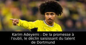 Karim Adeyemi : De la promesse à l&rsquo;oubli, le déclin saisissant du talent de Dortmund