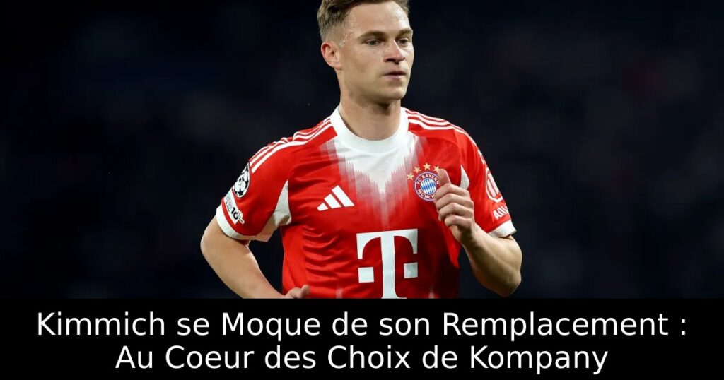 Kimmich se Moque de son Remplacement : Au Coeur des Choix de Kompany