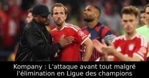 Kompany : L&rsquo;attaque avant tout malgré l&rsquo;élimination en Ligue des champions