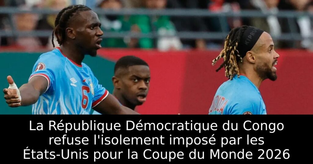 La République Démocratique du Congo refuse l&rsquo;isolement imposé par les États-Unis pour la Coupe du Monde 2026