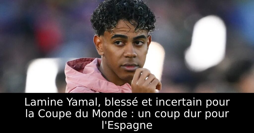 Lamine Yamal, blessé et incertain pour la Coupe du Monde : un coup dur pour l&rsquo;Espagne