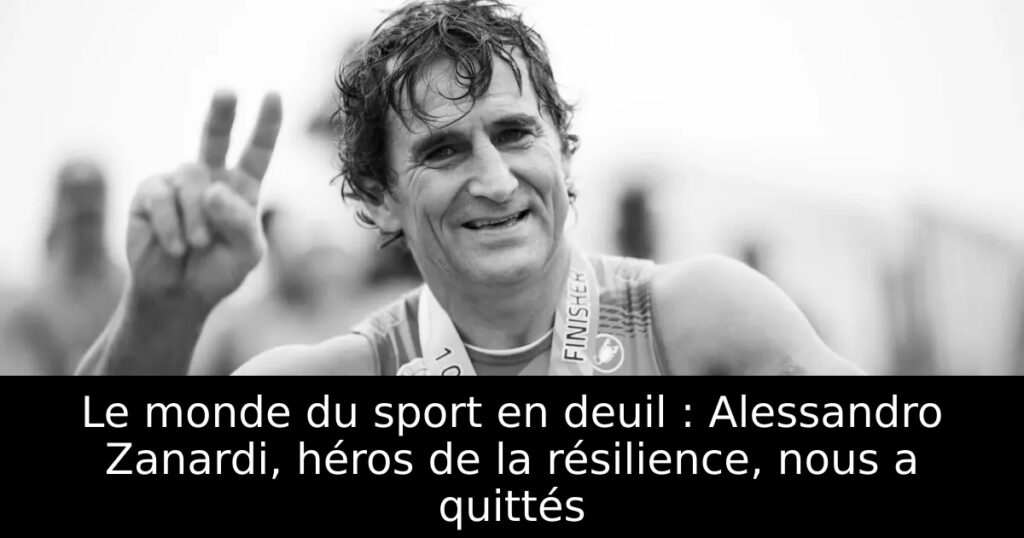Le monde du sport en deuil : Alessandro Zanardi, héros de la résilience, nous a quittés