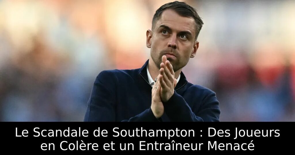 Le Scandale de Southampton : Des Joueurs en Colère et un Entraîneur Menacé
