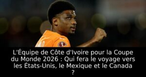 L&rsquo;Équipe de Côte d&rsquo;Ivoire pour la Coupe du Monde 2026 : Qui fera le voyage vers les États-Unis, le Mexique et le Canada ?