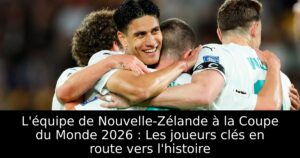 L&rsquo;équipe de Nouvelle-Zélande à la Coupe du Monde 2026 : Les joueurs clés en route vers l&rsquo;histoire