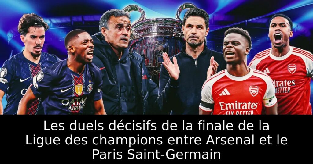 Les duels décisifs de la finale de la Ligue des champions entre Arsenal et le Paris Saint-Germain