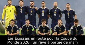 Les Écossais en route pour la Coupe du Monde 2026 : un rêve à portée de main