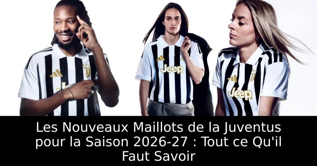 Les Nouveaux Maillots de la Juventus pour la Saison 2026-27 : Tout ce Qu&rsquo;il Faut Savoir