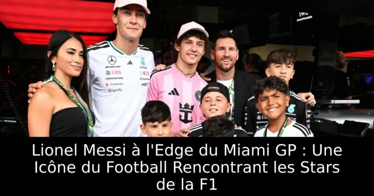 Lionel Messi à l'Edge du Miami GP : Une Icône du Football Rencontrant les Stars de la F1