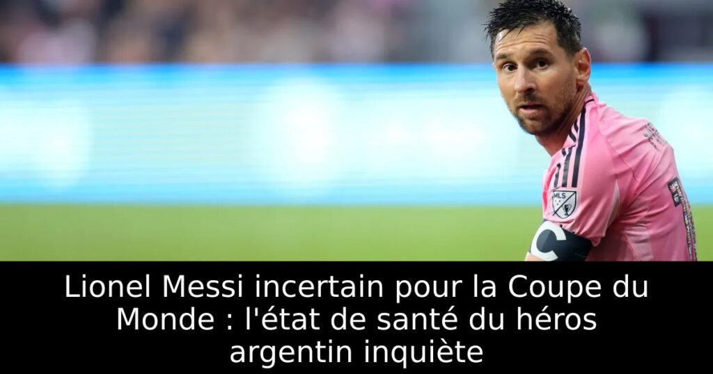 Lionel Messi incertain pour la Coupe du Monde : l&rsquo;état de santé du héros argentin inquiète