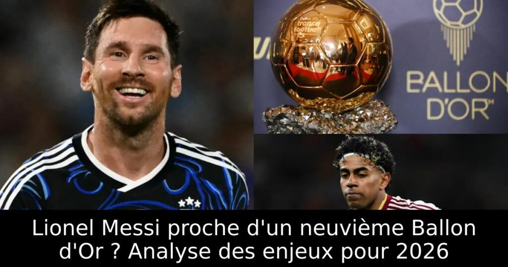 Lionel Messi proche d&rsquo;un neuvième Ballon d&rsquo;Or ? Analyse des enjeux pour 2026