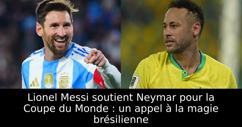 Lionel Messi soutient Neymar pour la Coupe du Monde : un appel à la magie brésilienne