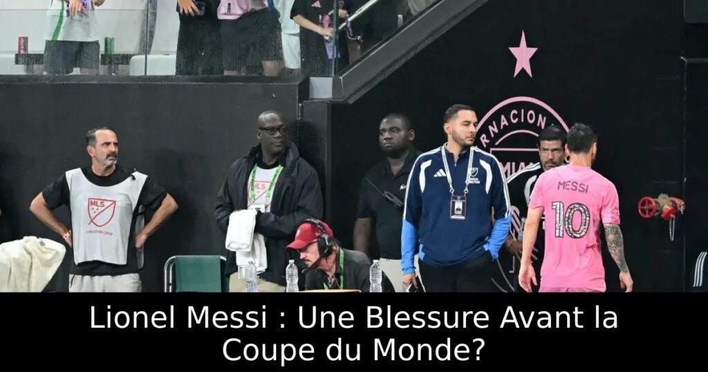 Lionel Messi : Une Blessure Avant la Coupe du Monde?