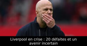 Liverpool en crise : 20 défaites et un avenir incertain