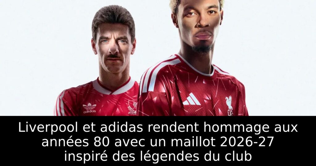 Liverpool et adidas rendent hommage aux années 80 avec un maillot 2026-27 inspiré des légendes du club