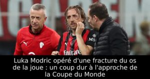 Luka Modric opéré d&rsquo;une fracture du os de la joue : un coup dur à l&rsquo;approche de la Coupe du Monde