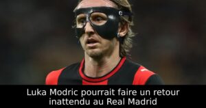 Luka Modric pourrait faire un retour inattendu au Real Madrid