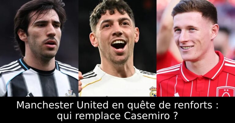 Manchester United en quête de renforts : qui remplace Casemiro ?