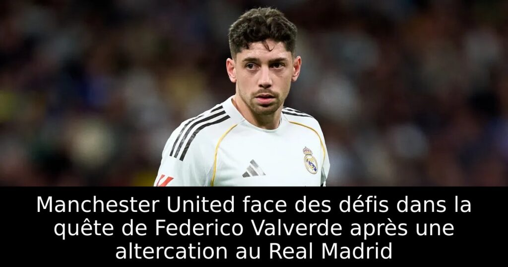 Manchester United face des défis dans la quête de Federico Valverde après une altercation au Real Madrid