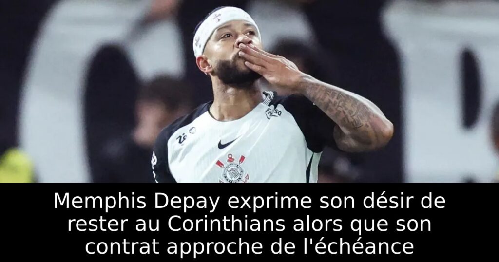 Memphis Depay exprime son désir de rester au Corinthians alors que son contrat approche de l&rsquo;échéance