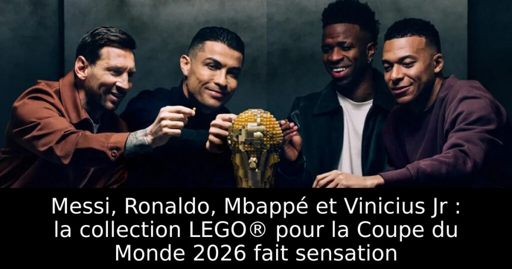 Messi, Ronaldo, Mbappé et Vinicius Jr : la collection LEGO® pour la Coupe du Monde 2026 fait sensation