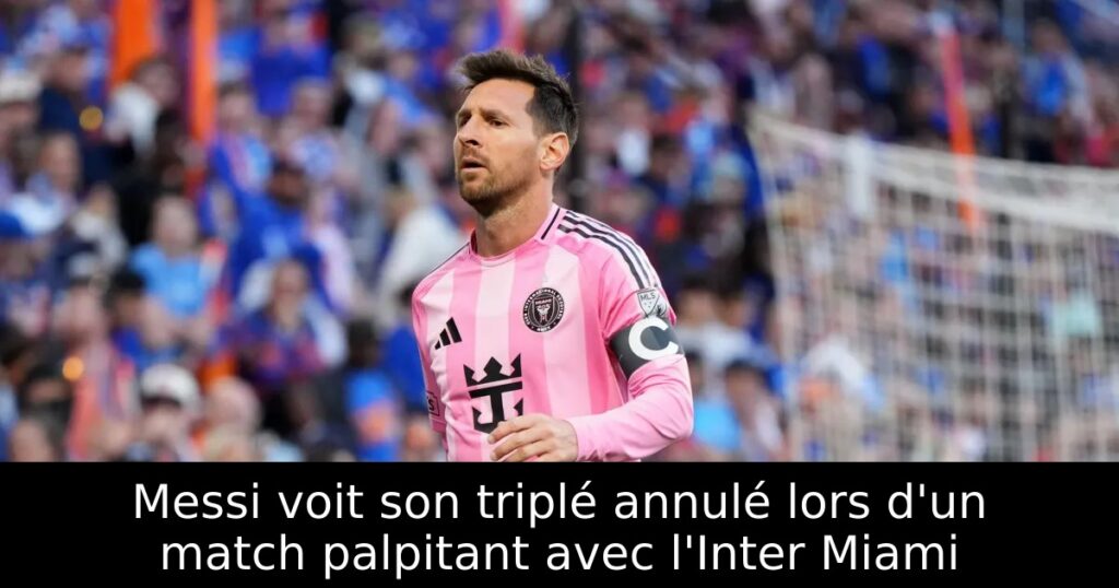 Messi voit son triplé annulé lors d&rsquo;un match palpitant avec l&rsquo;Inter Miami