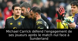 Michael Carrick défend l&rsquo;engagement de ses joueurs après le match nul face à Sunderland