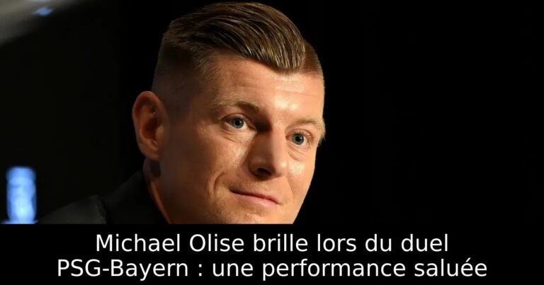 Michael Olise brille lors du duel PSG-Bayern : une performance saluée