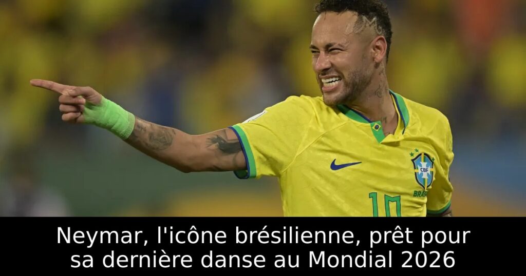 Neymar, l&rsquo;icône brésilienne, prêt pour sa dernière danse au Mondial 2026