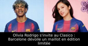 Olivia Rodrigo s&rsquo;invite au Clasico : Barcelone dévoile un maillot en édition limitée