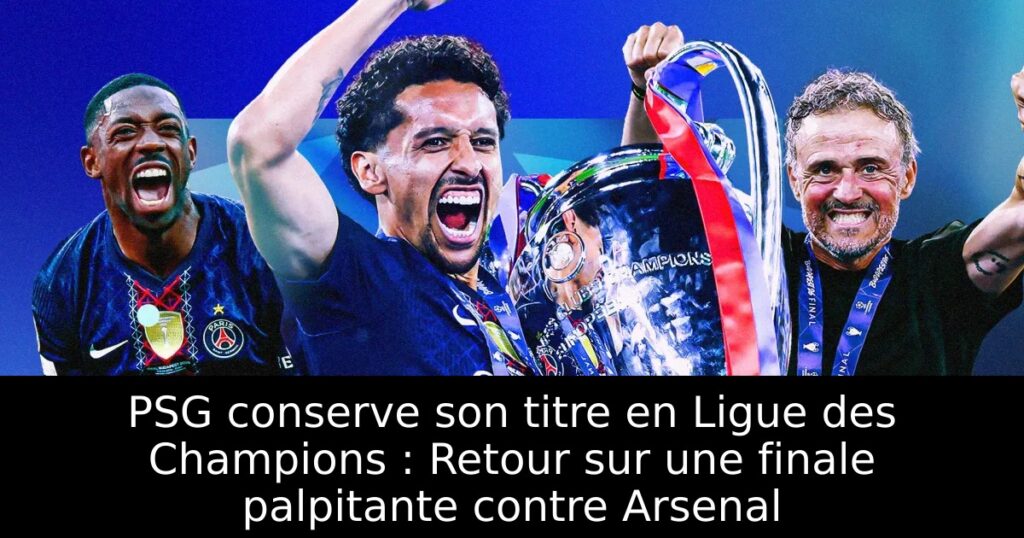PSG conserve son titre en Ligue des Champions : Retour sur une finale palpitante contre Arsenal