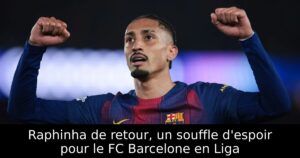 Raphinha de retour, un souffle d&rsquo;espoir pour le FC Barcelone en Liga